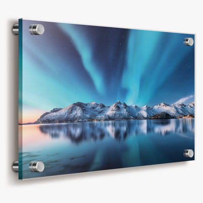 Custom clear acrylic print with full-color UV printed artwork