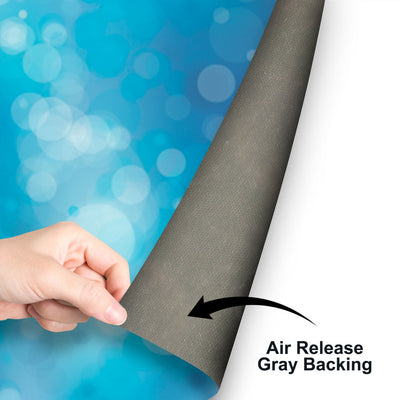 High performance adhesive vinyl with air release gray backing