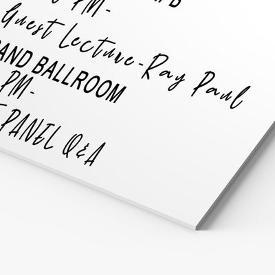Dry Erase PVC Board writable surface close-up