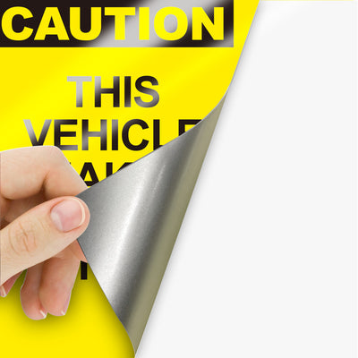 Reflective adhesive vinyl for high-visibility signs and decals