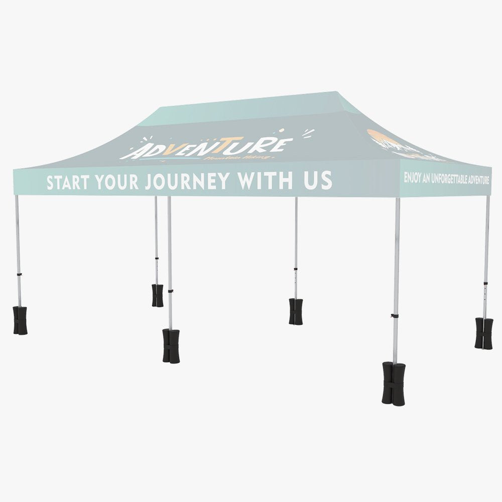 10' x 20' event tent with optional sandbags for added stability